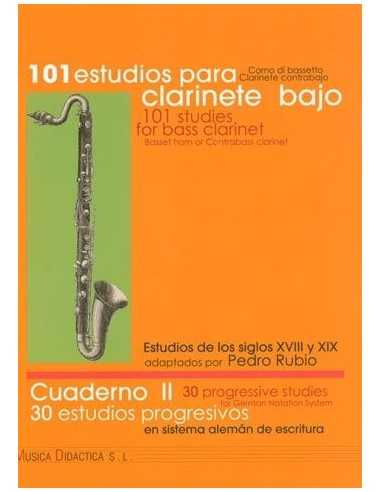 101 Estudios para Clarinete Bajo. Cuaderno 2. Rubio, P. / AA.VV.