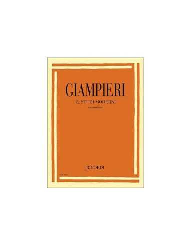 12 Studi Moderni per Clarinetto. Giampieri, A.