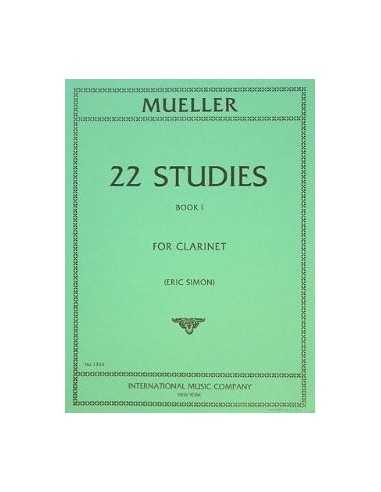 22 Studies Book Vol.1 para Clarinete. Muller, I.