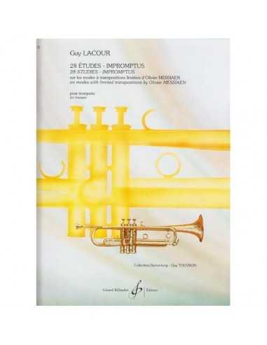 28 Etudes pour Clarinette (Sur les Modes Messiaen). Lacour, G.
