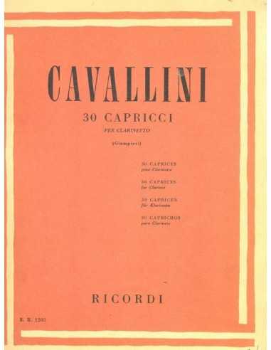 30 Capricci per Clarinetto. Cavallini