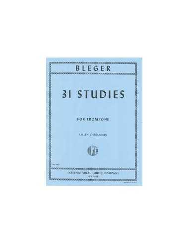 31 Studies for Trombone. Bleger, Michel / Ostrander, Allen. Ed.IMC