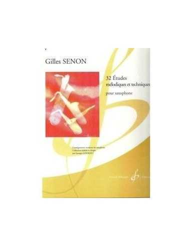 32 Études Mélodiques et Techniques pour Saxophone. Senon, G.