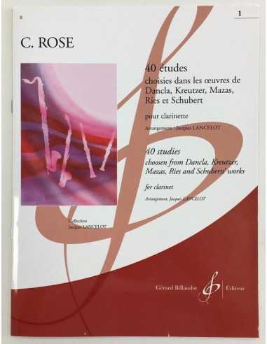 40 Estudios para Clarinete Vol.1. Rose, C