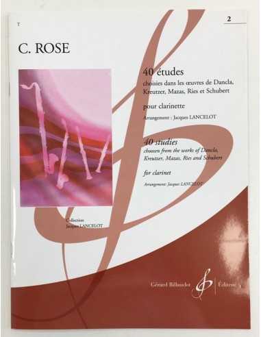 40 Estudios para Clarinete Vol.2. Rose, C