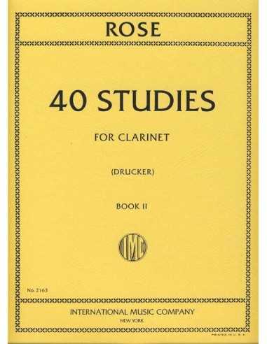 40 Estudios para Clarinete Vol.2. Rose, C., Drucker, S.
