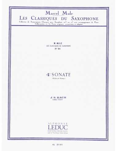 4ª Sonate (Les Classiques du Saxophone). Mule, Marcel / Bach, Johann
