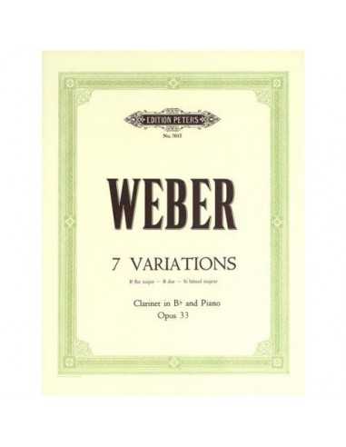 7 Variations in Sib Op.33. Weber, C.M.