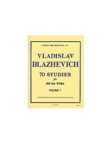 70 Studies for BB flat Tuba Vol.I. Blazhevich, Vladislav. Ed. Leduc