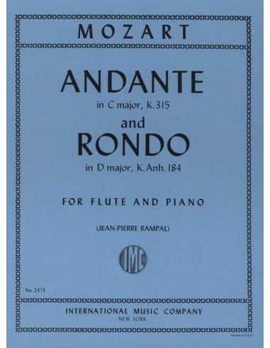 Andante in C Major K.315 + Rondó in D Major, K Anh.1. Mozart, W. Amadeus / Rampal, Jean-Pierre