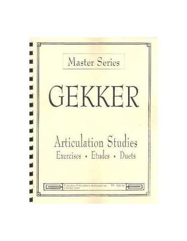 Articulation Studies. Gekker, Chris (Dúos, estudios y Ejercicios)
