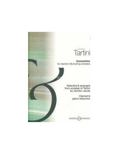 Concertino Clarinete / Red. Piano. Tartini, G., Gordon, G.