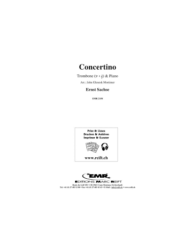 Concertino. Sachse, Ernst / Mortimer, John G. EMR2158