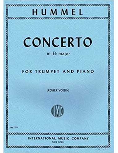 Concerto in Eb Major for Trumpet and Piano. Hummel, J. N.