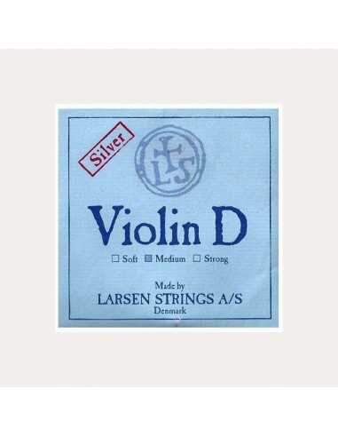 Cuerda Violin 4/4. 3Re Larsen Fuerte Plata