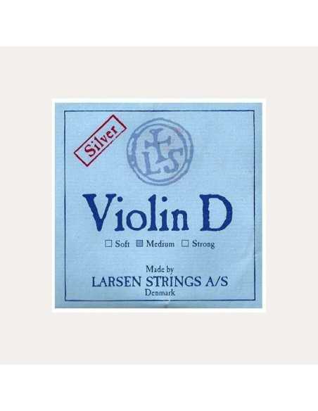 Cuerda Violin 4/4. 3Re Larsen Suave Plata