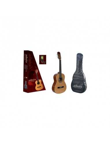 Guitarra Clásica Admira Alba Pack 3/4 (Guitarra Clásica/Funda/Afinador con Pinza) (Serie Iniciación)