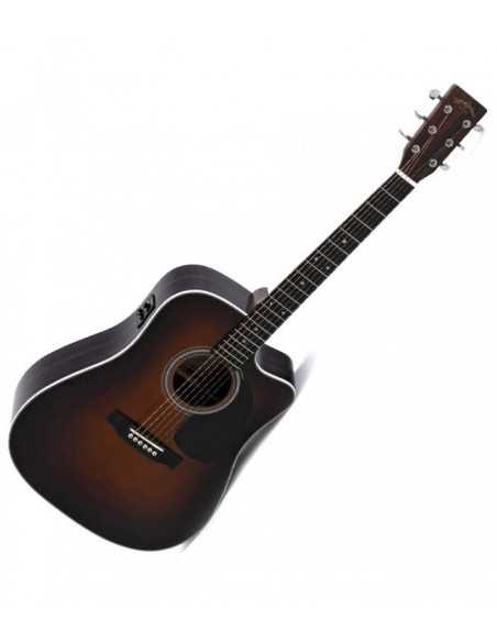 Guitarra Electroacústica Sigma DTC-1E SB Dreadnought Cutaway