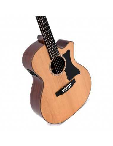 Guitarra Electroacústica Sigma GMC-1E+ Grand OM Cutaway