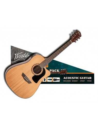 Guitarra Electroacústica Washburn Apprentice 5 Cutaway Pack