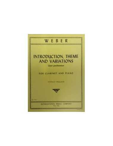 Introduction Theme & Variations Opus Pos Thumous. Weber, C.M.