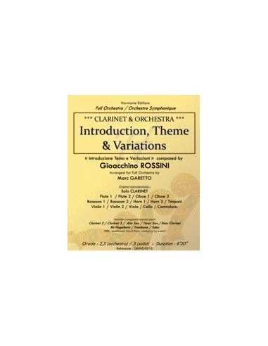 Introduction, Theme and Variations. Rossini, G.