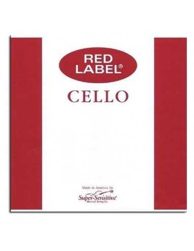 Juego Cuerdas Violoncello 3/4 Super-Sensitive Red Label 610