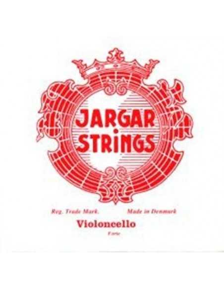Juego Cuerdas Violoncello 4/4 Jargar Rojo Cromo