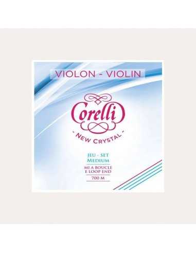 Juego Cuerdas Violín 4/4 Corelli New Crystal