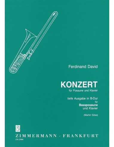 Konzert in B-Dur for Trombone. David, F. / Goss, M.