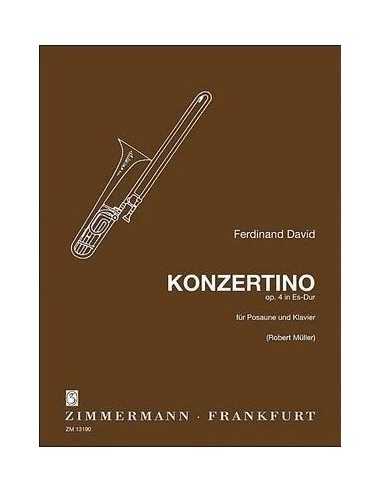 Konzertino in Es-Dur Op.4 for Trombone. David, F. / Goss, M.