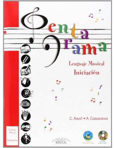 Pentagrama Lenguaje Musical Iniciación Elemental Vol. 1 + CD. Amat, Casanova