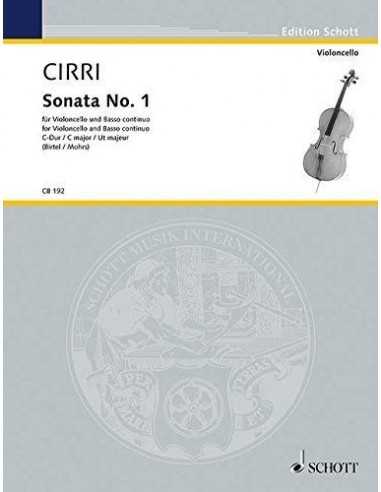 Sonata No.1 for Violoncello and Basso Continuo. Cirri, G.