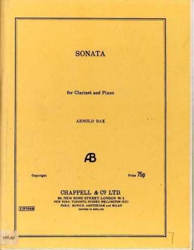 Sonata for Clarinet and Piano. Bax, A.