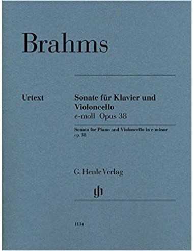 Sonate fur Klavier und Violoncello e-moll Op.38. Brahms, J.