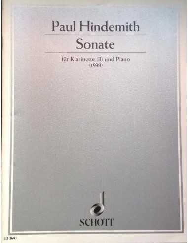 Sonate in B Klarinett Piano (1939). Hindemith, P.