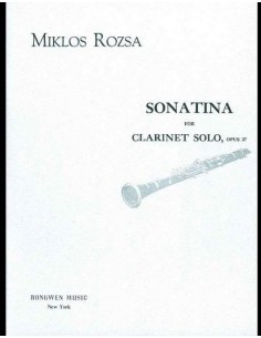 Sonatina for Clarinet Solo...