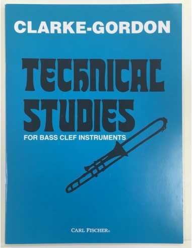 Technical Studies for Bass Clef Instruments. Clarke, H./Gordon, C.