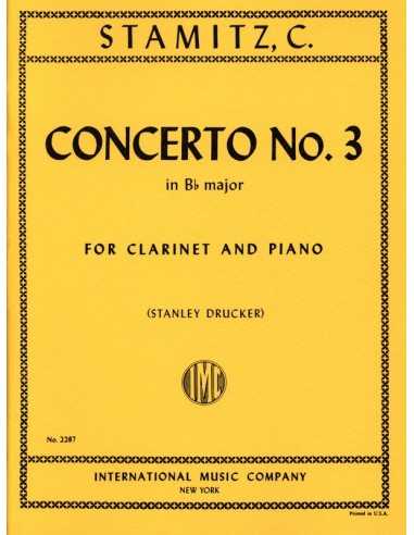 Concerto n3 in Bb Major / Reduc. Piano. Stamitz, C / Drucker, S.