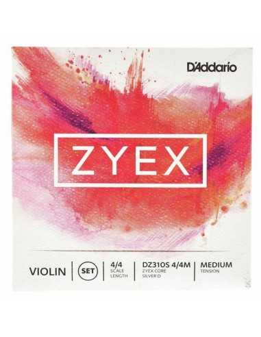 Juego Cuerdas Violín 4/4 D'Addario Zyex DZ310S (Plata)