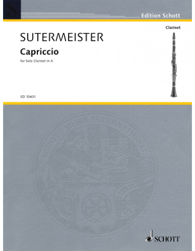 Capriccio for Solo Clarinet in A. Sutermeister, H.