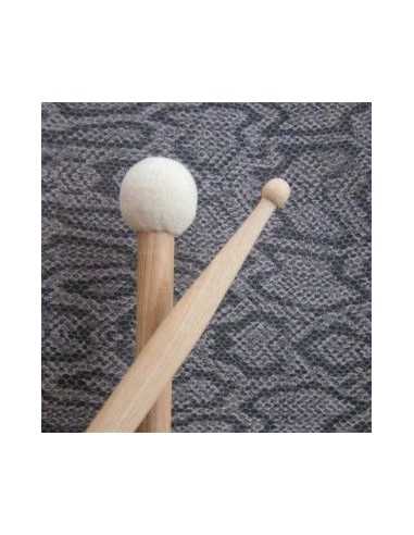 Baquetas Caja Morgan Mallets Fieltro Barcino Multipercusión Doble Cabeza Bola