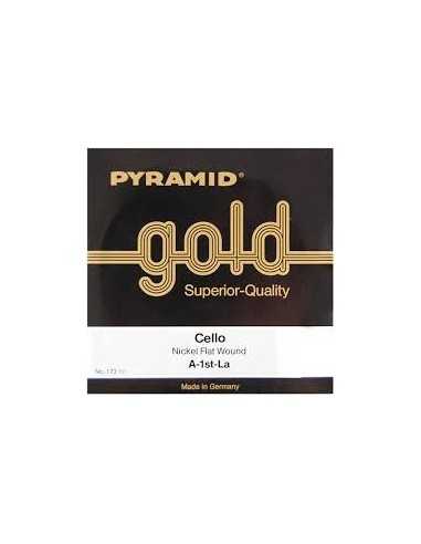 Cuerda Violoncello 4/4. 2ª-Re Pyramid Gold 173102