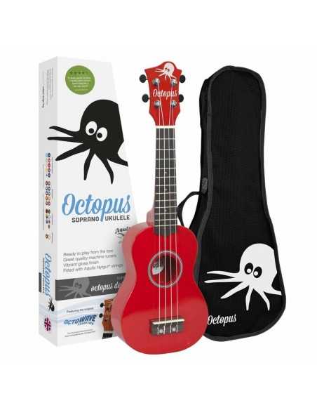 Ukelele Soprano Octopus Rojo UK-205CAR