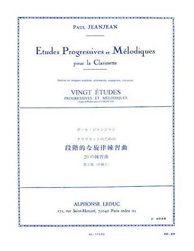 Vingt Etudes Progressive Vol.1. Jeanjean, P.