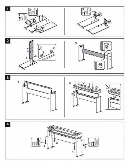 Soporte Piano Digital Yamaha P-225 L-200WH