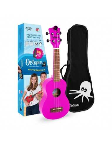 Ukelele Soprano Octopus Rosa UK-200PK