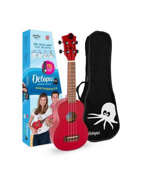 Ukelele Soprano Octopus Rojo UK-205CAR