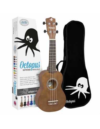 Ukelele Soprano Octopus Marrón UK-200NT