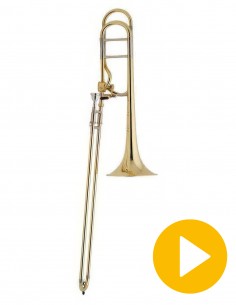 Trombón Tenor Sib/Fa Bach 42A Lacado - 1